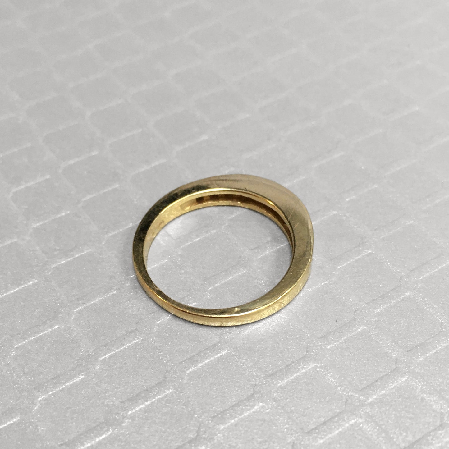 Preowned Yellow Gold Princess Cut Diamond Band