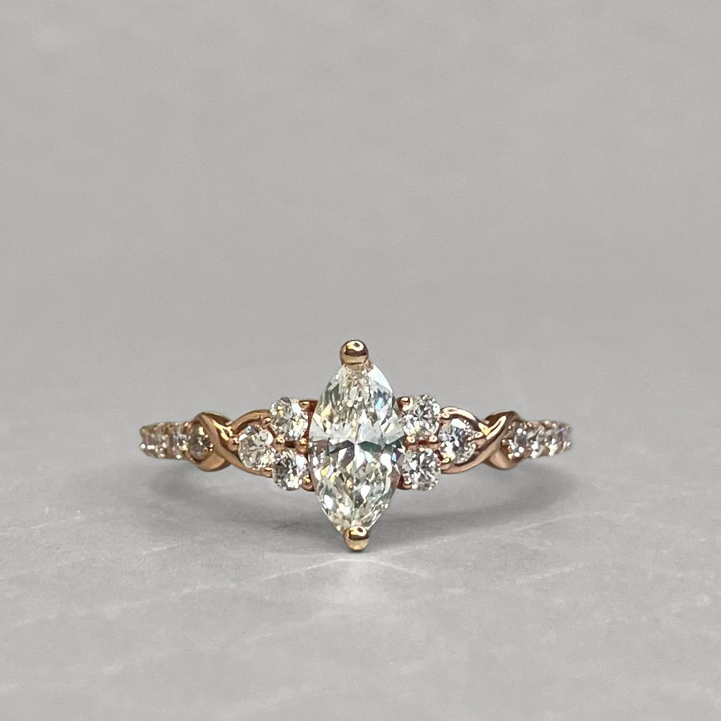 Preowned Rose Gold and Diamond Engagement Ring