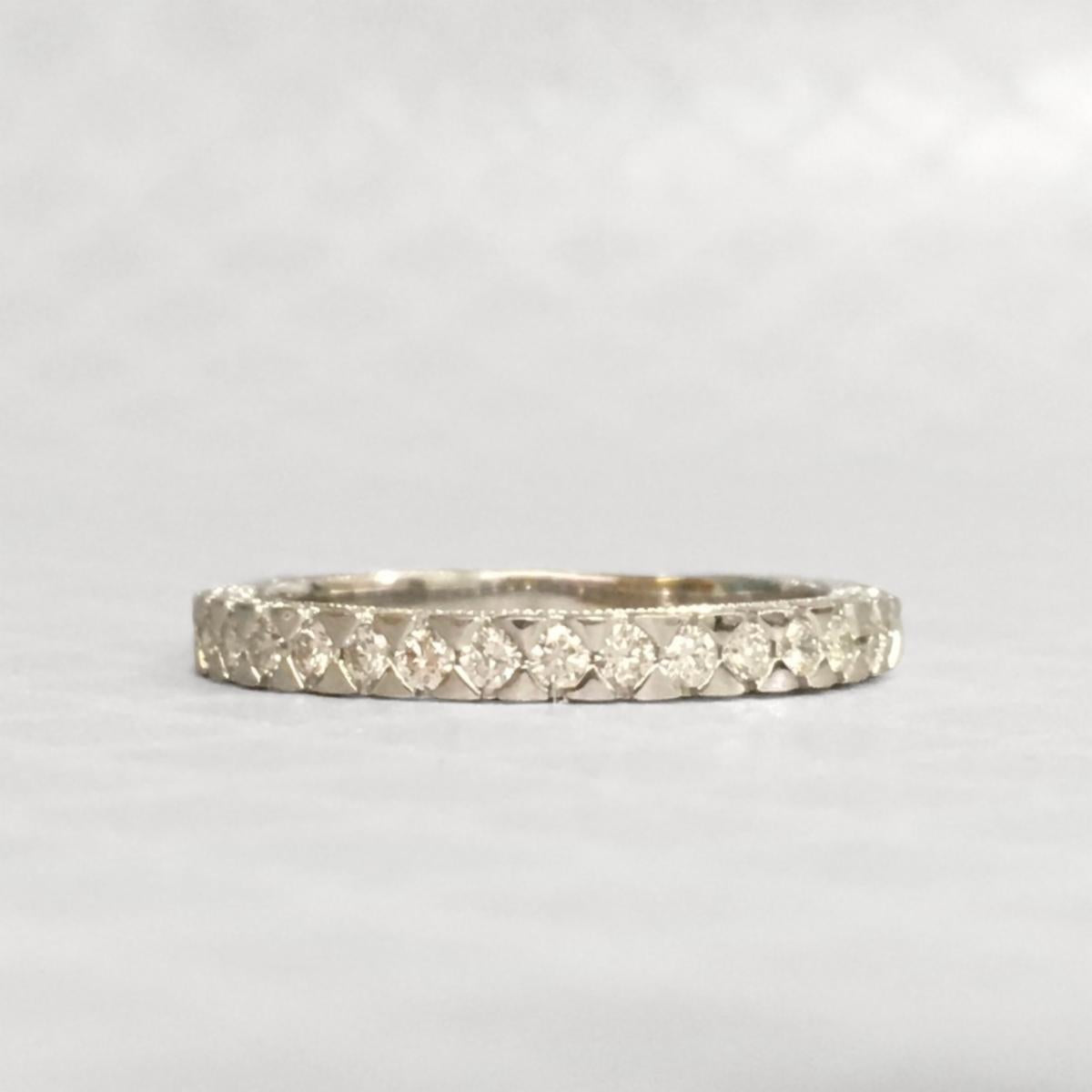 Preowned White Gold and Diamond Band