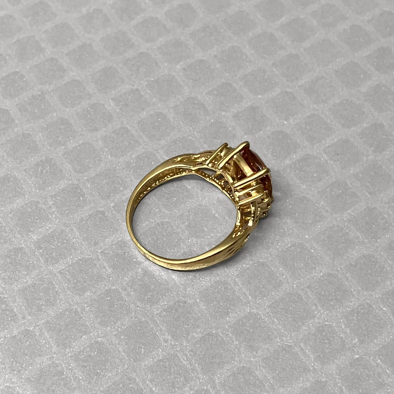 Preowned Yellow Gold and Citrine Ring