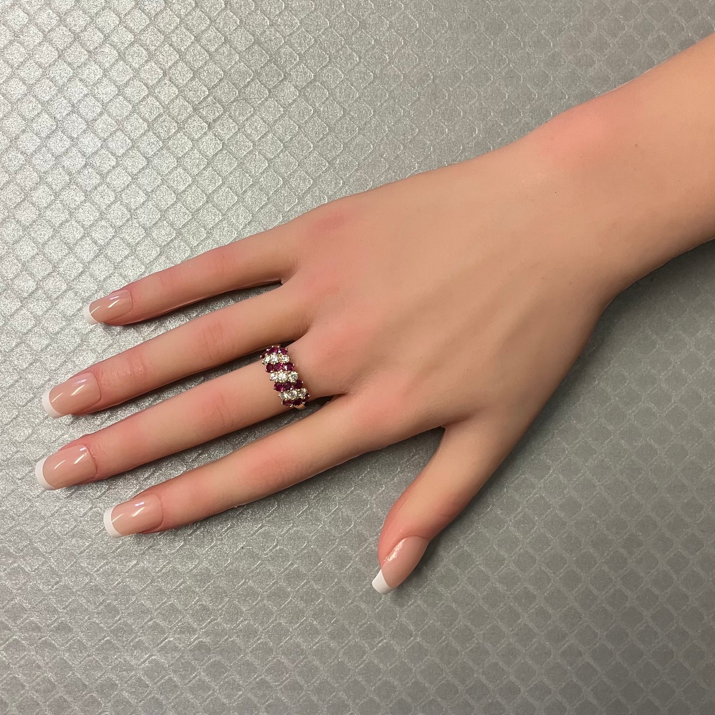Preowned Yellow Gold Ruby and Diamond Ring