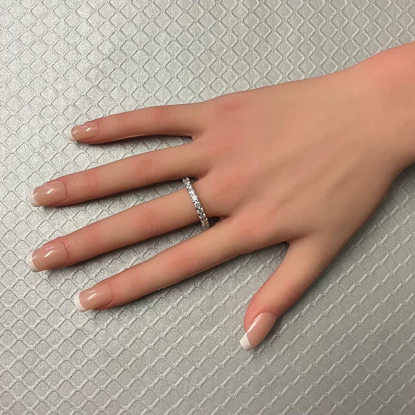 Preowned White Gold and Diamond Eternity Band