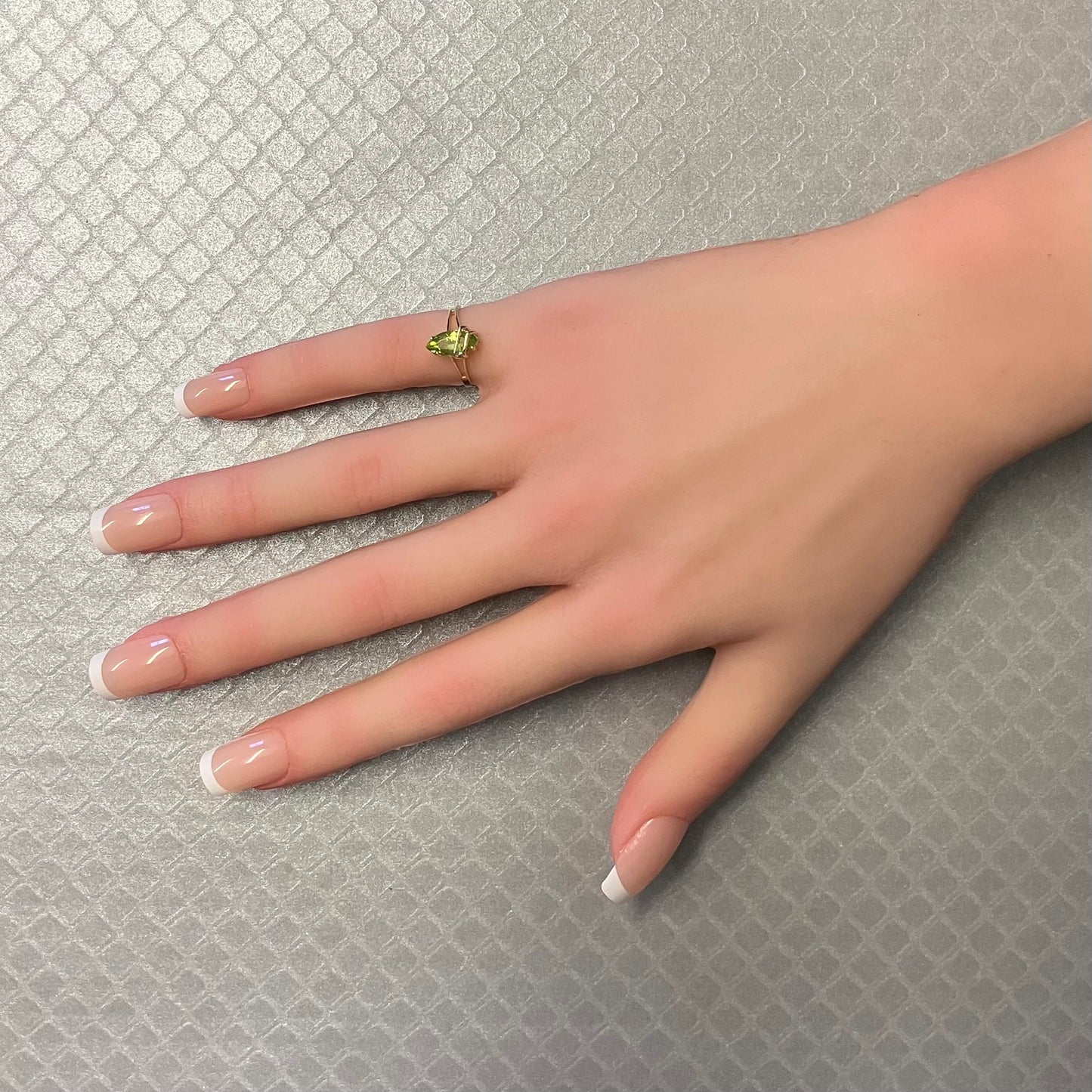 Preowned Yellow Gold and Marquise Peridot Ring