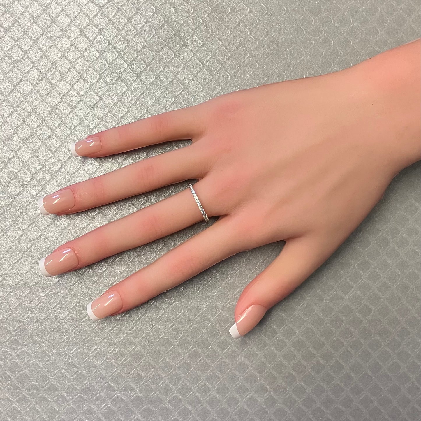 Preowned White Gold and Diamond Band