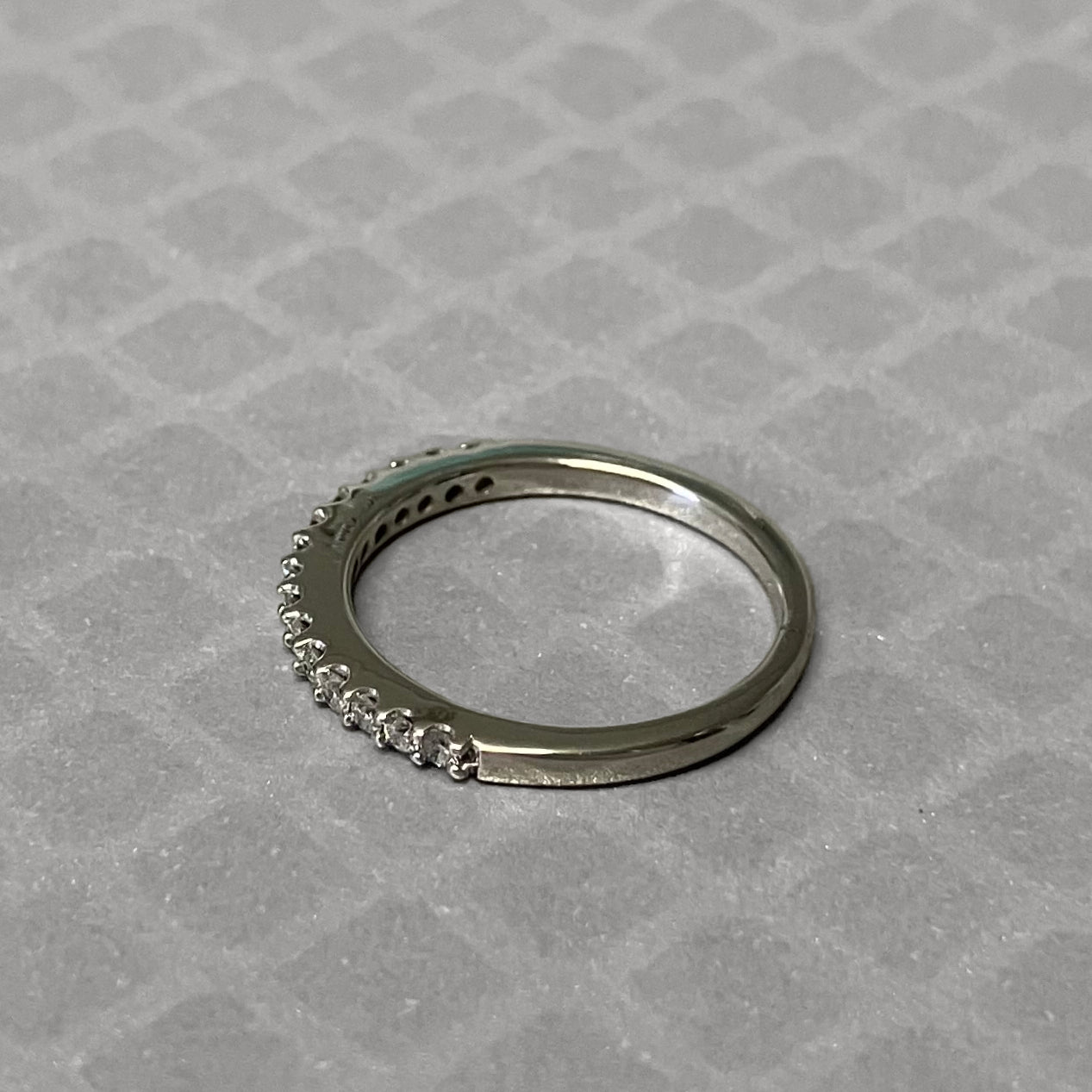 Preowned White Gold and Diamond Band