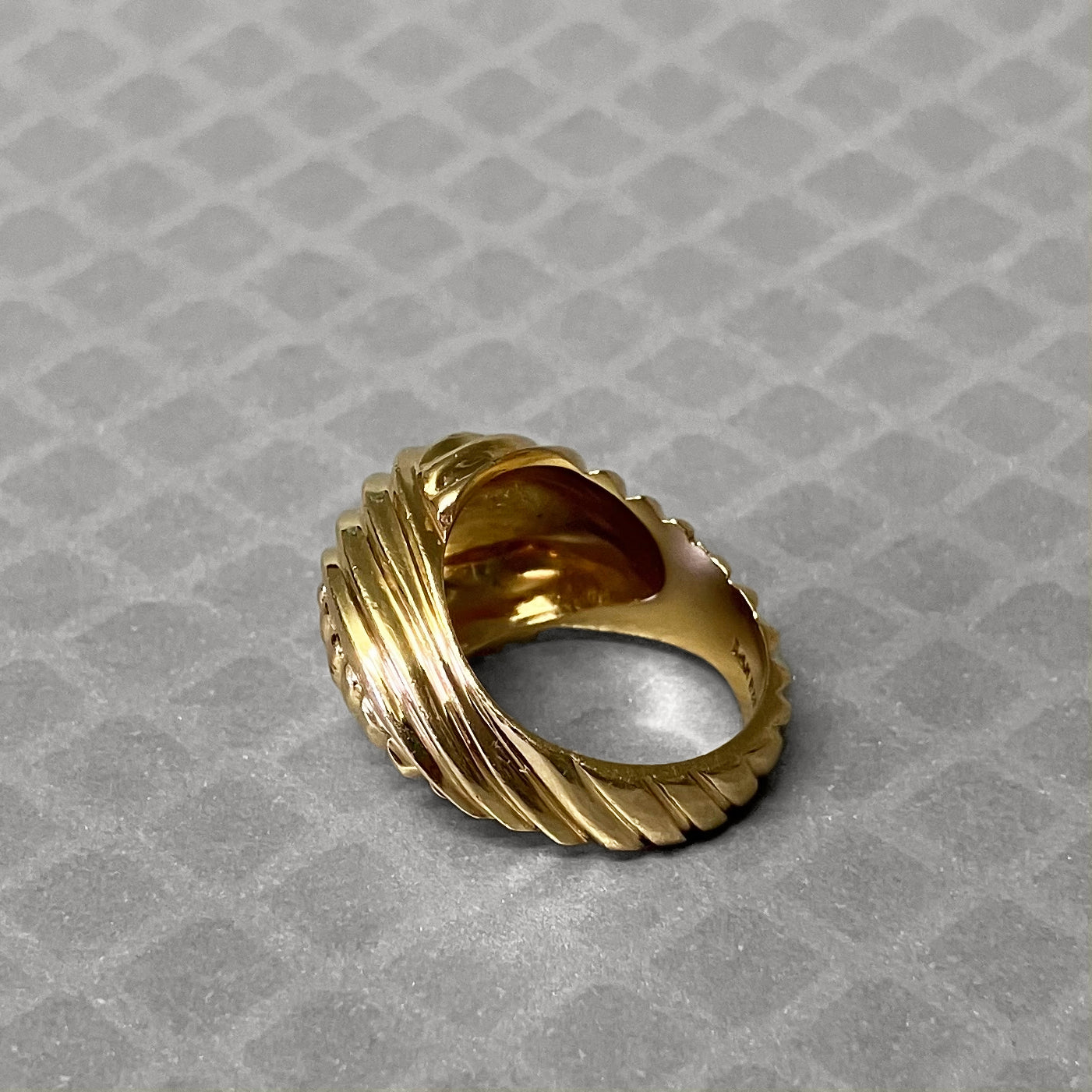 Preowned Yellow Gold Twist Dome Ring