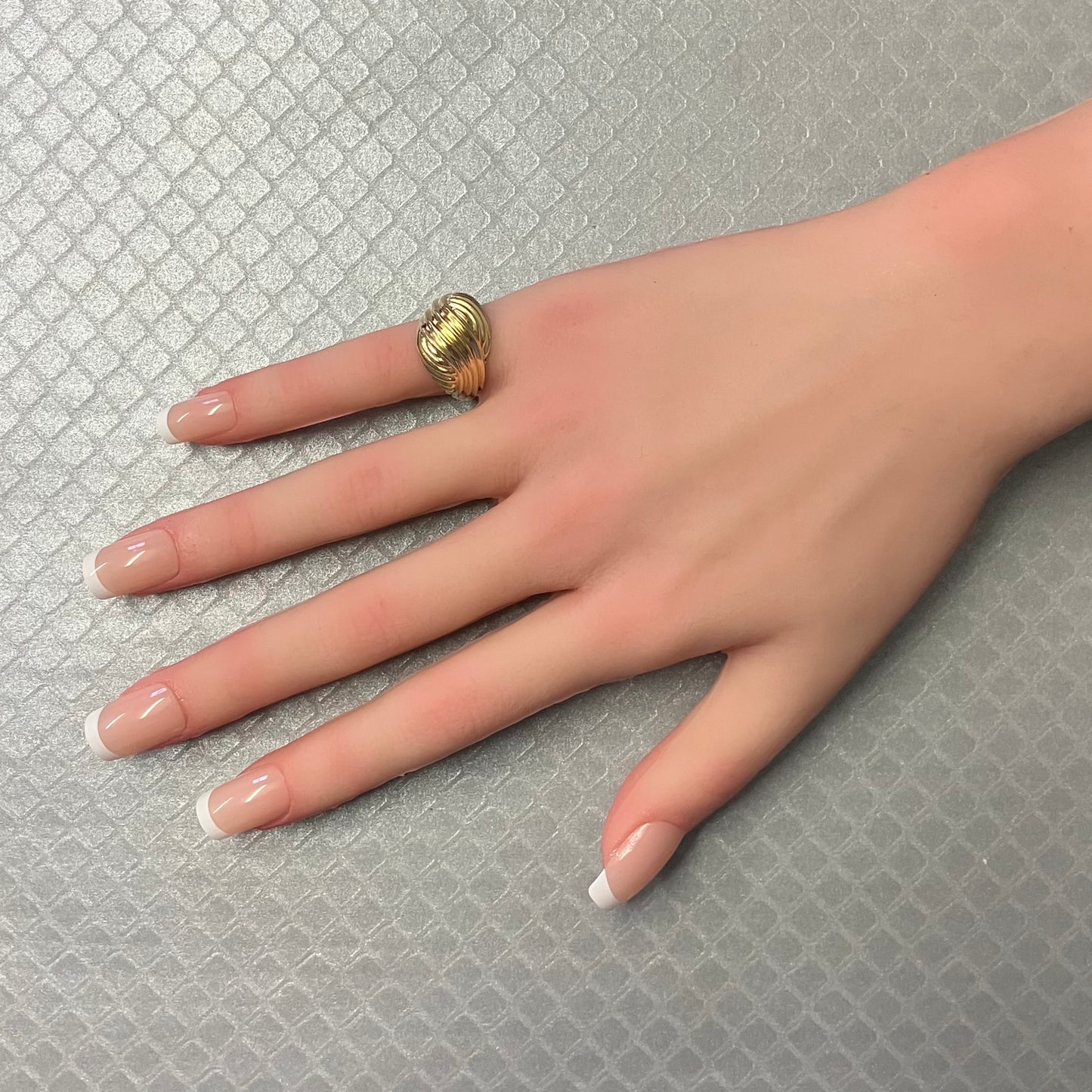 Preowned Yellow Gold Twist Dome Ring
