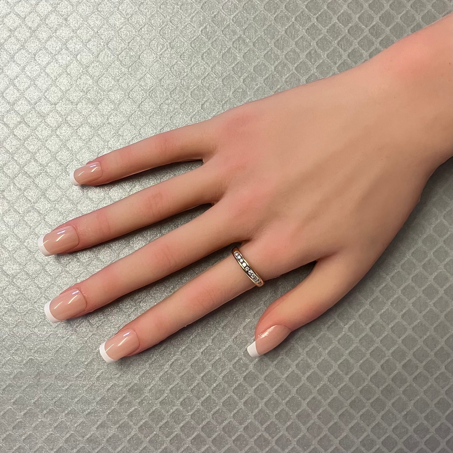 Preowned Yellow Gold and Diamond Channel Set Ring
