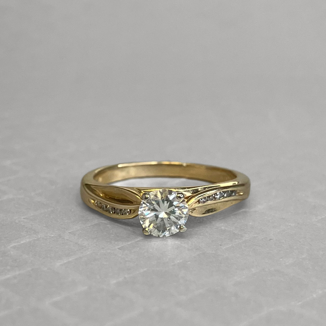 Preowned Yellow Gold and Diamond Engagement Ring