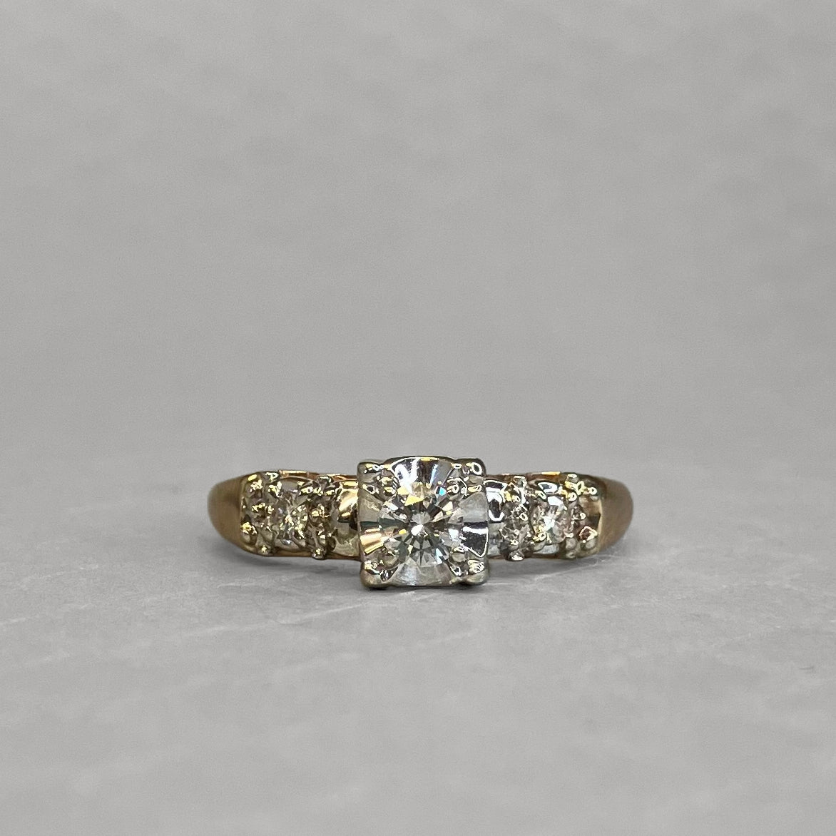 Preowned Yellow Gold and Diamond Engagement Ring