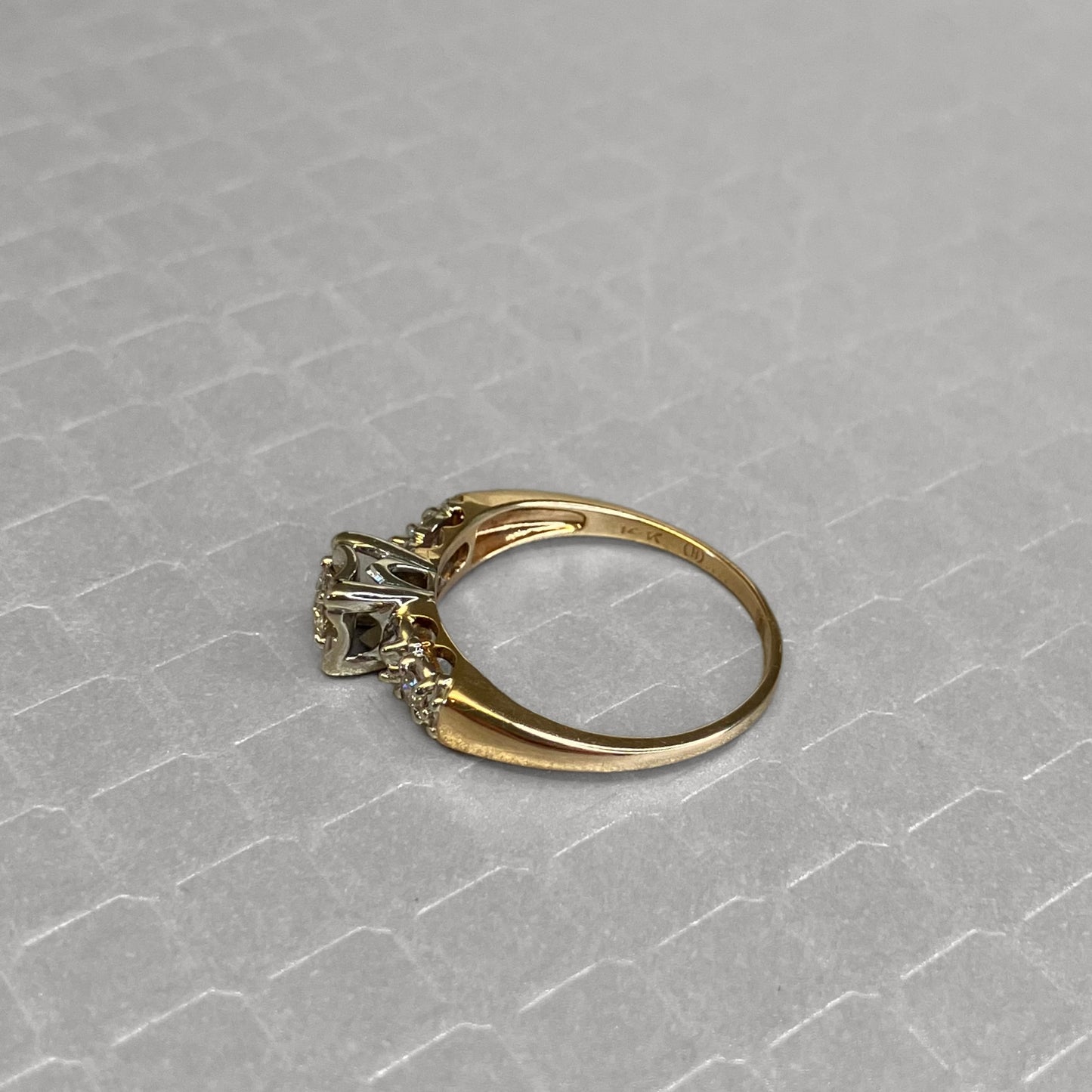 Preowned Yellow Gold and Diamond Engagement Ring