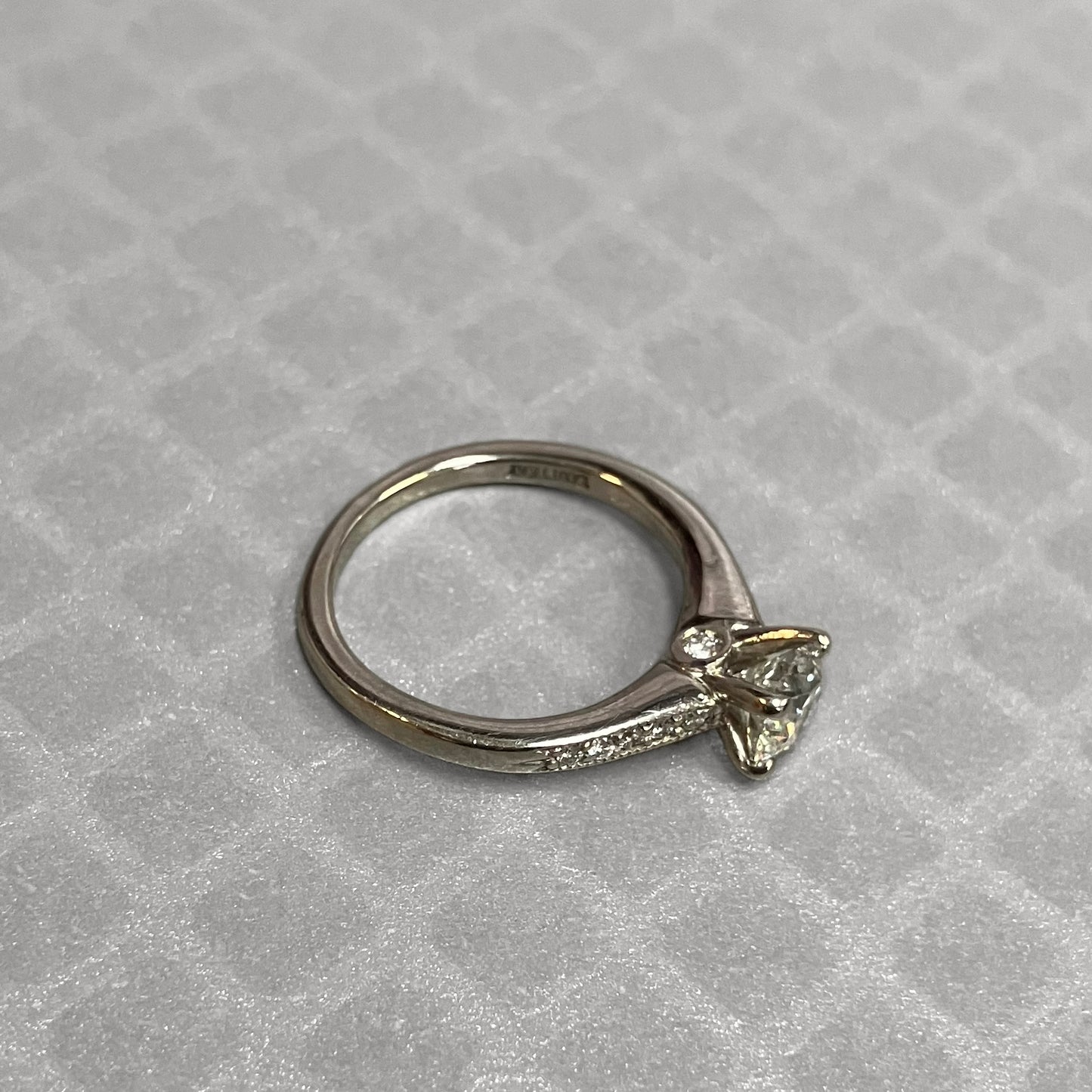 Preowned Platinum and Diamond Engagement Ring