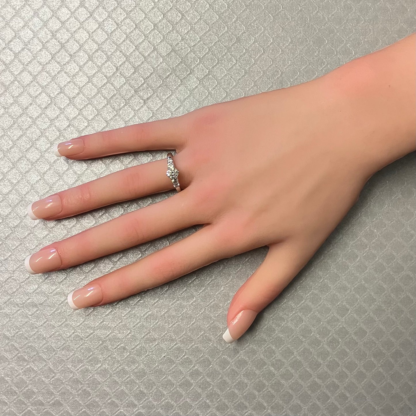 Preowned White Gold and Diamond Engagement Ring