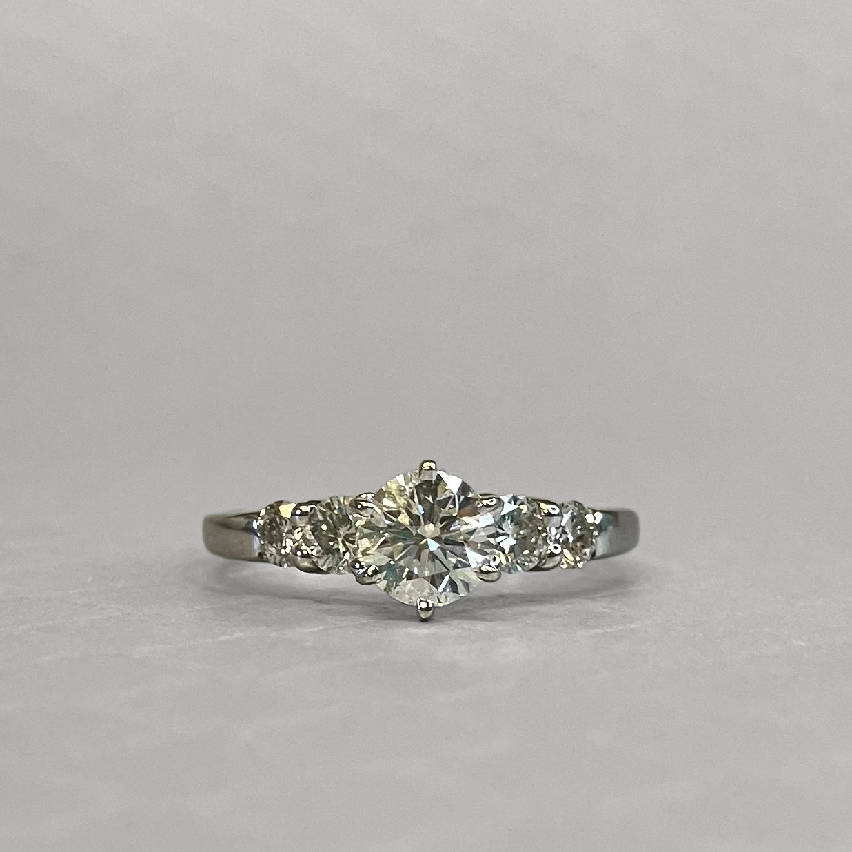 Preowned White Gold and Diamond Engagement Ring