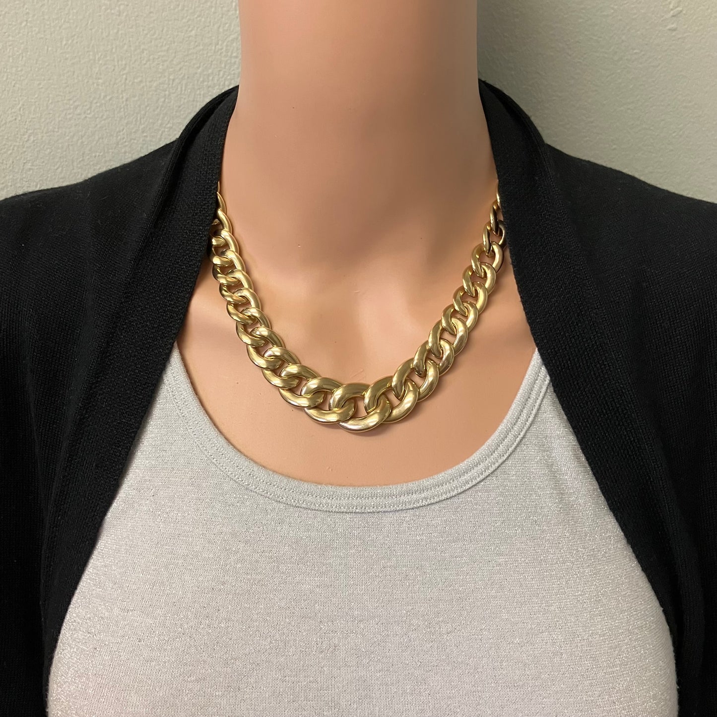 Preowned Yellow Gold Curb Link Necklace
