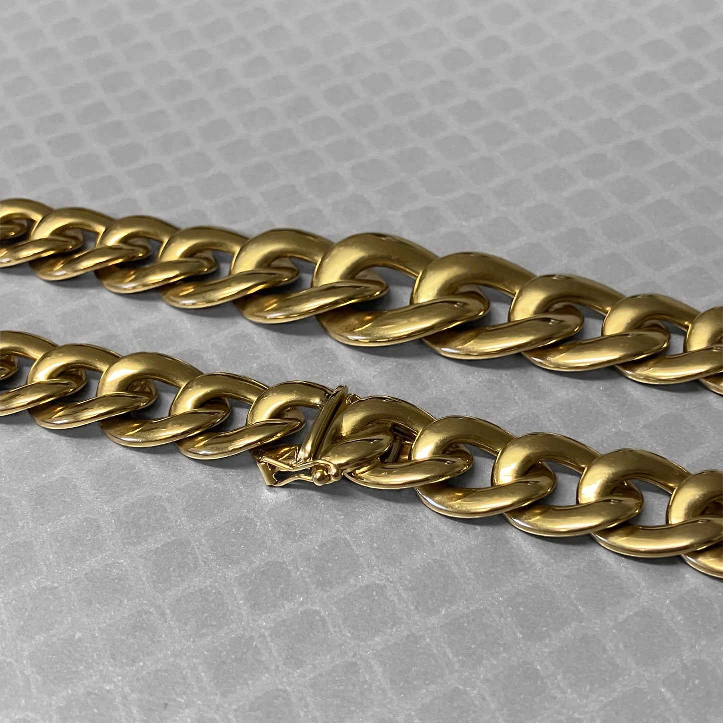 Preowned Yellow Gold Curb Link Necklace