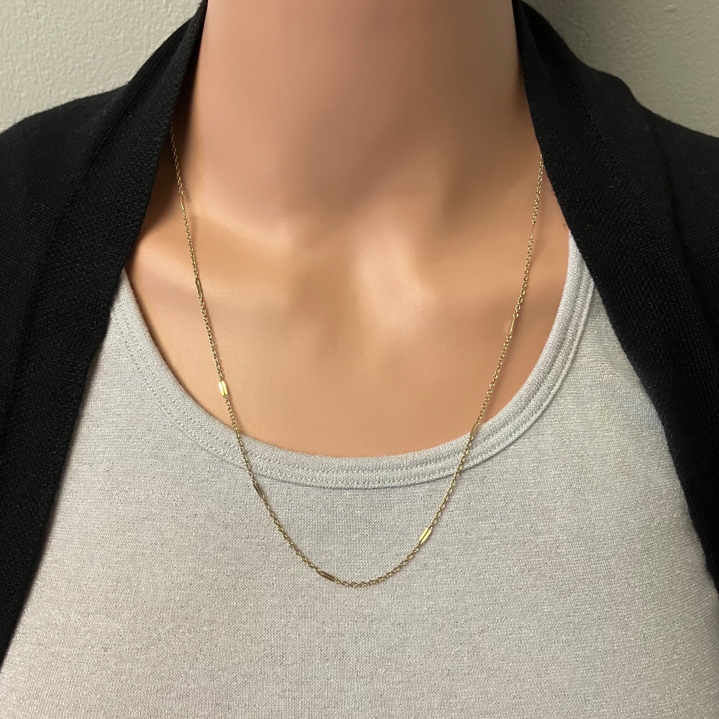 Preowned Yellow Gold Fancy Link Chain