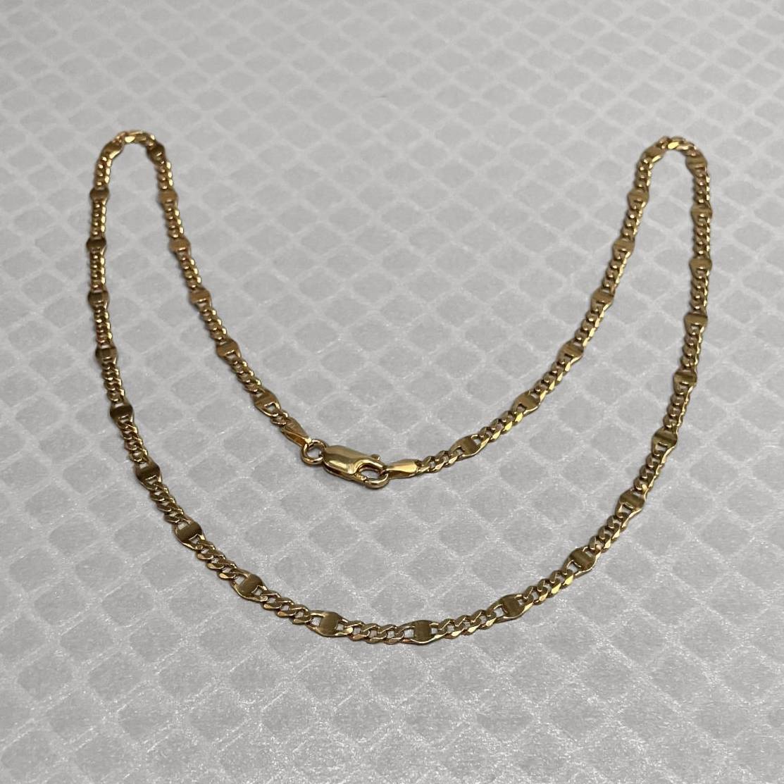 Preowned Yellow Gold Fancy Curb Link Chain