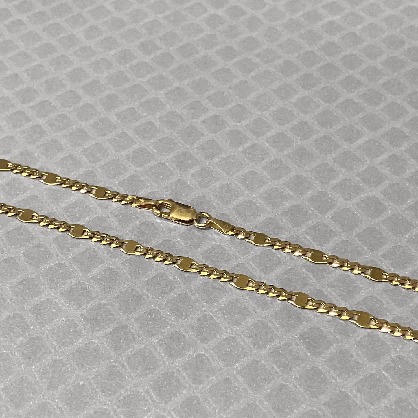 Preowned Yellow Gold Fancy Curb Link Chain