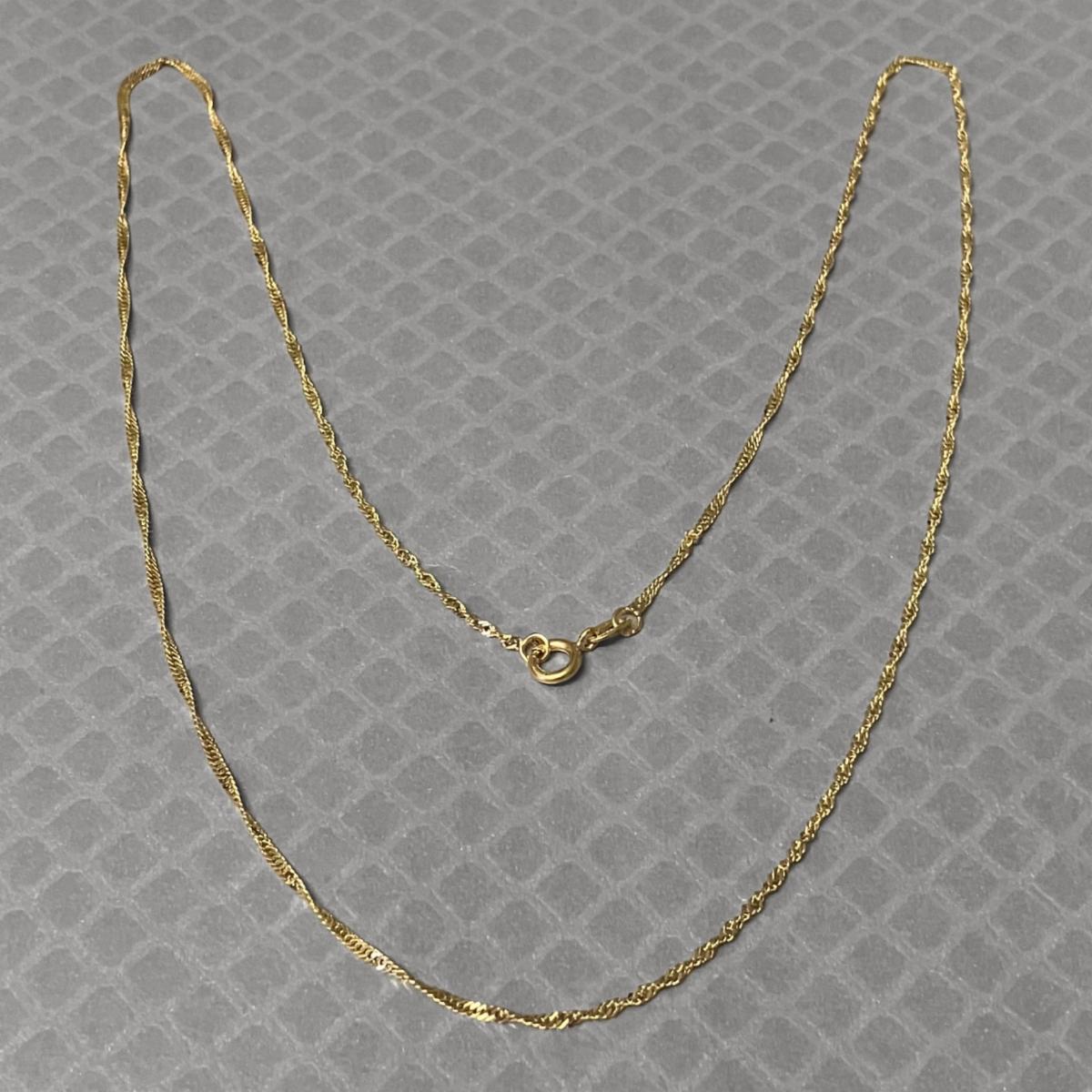 Preowned Yellow Gold Singapore Chain