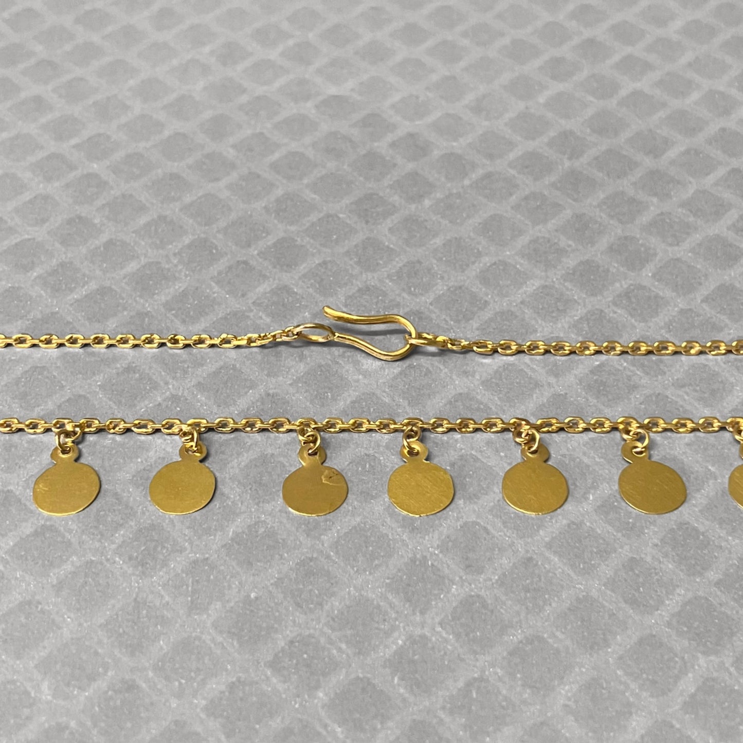 Preowned Yellow Gold Disc Necklace
