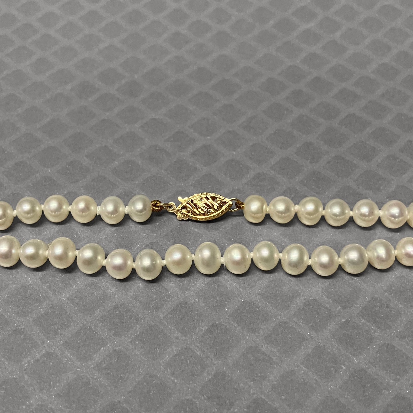 Preowned Yellow Gold and Freshwater Cultured Pearl Necklace