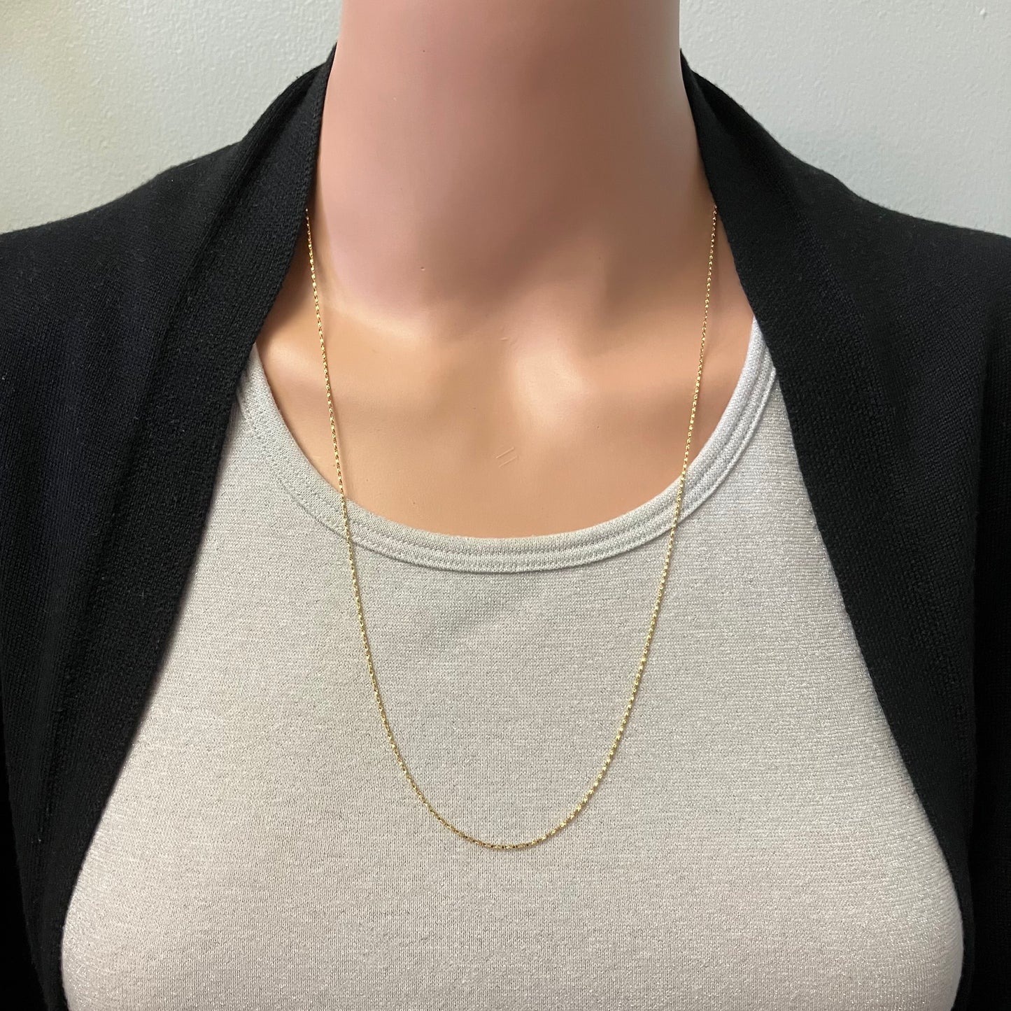 Preowned Yellow Gold Twisted Box Chain