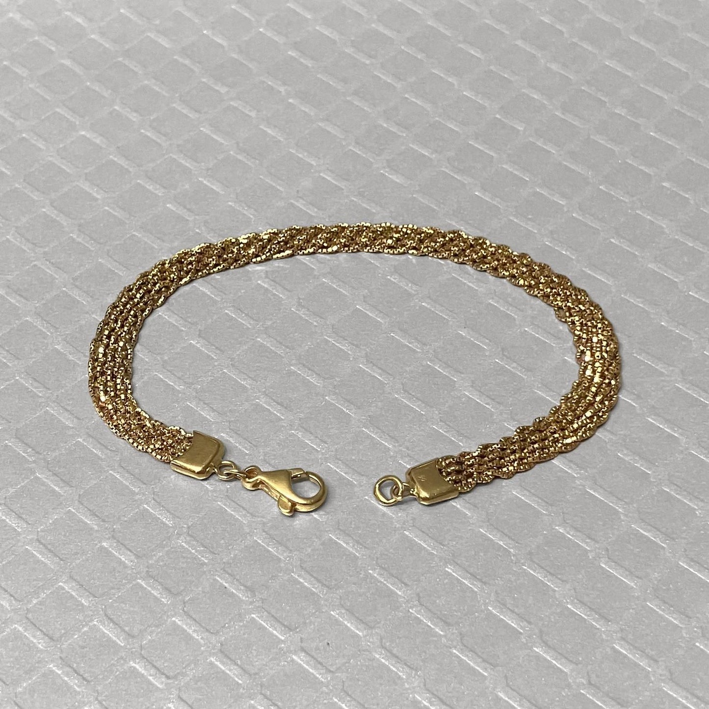 Preowned Yellow Gold Hand Woven Bracelet