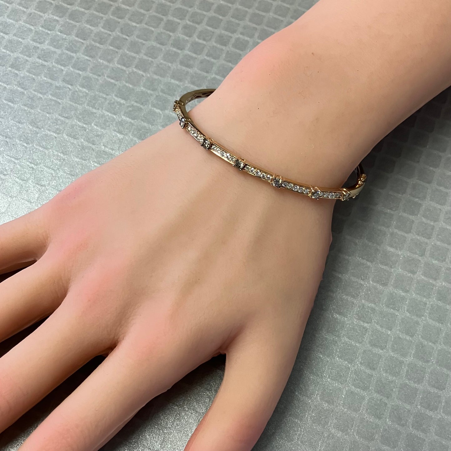 Preowned Rose Gold Chocolate and Vanilla Diamond Le Vian Hinge Bracelet