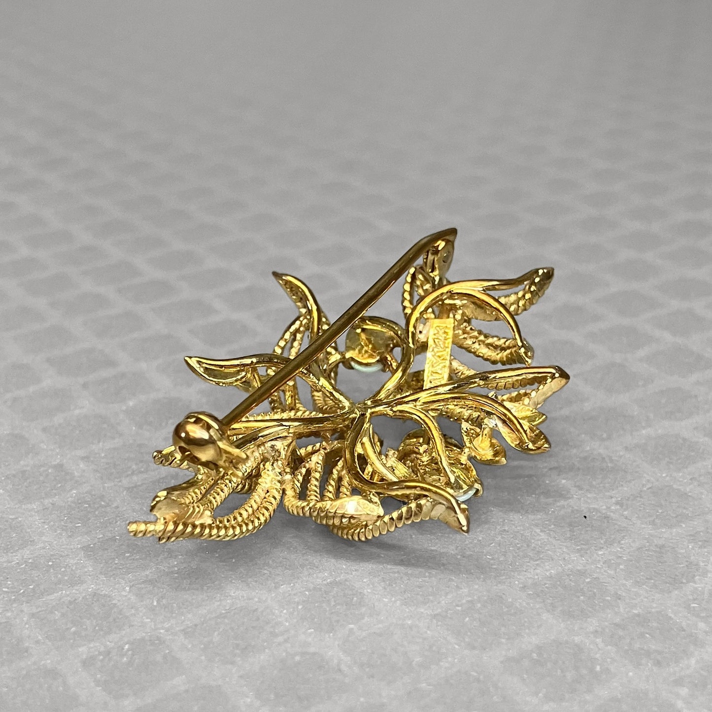 Preowned Yellow Gold and Opal Brooch