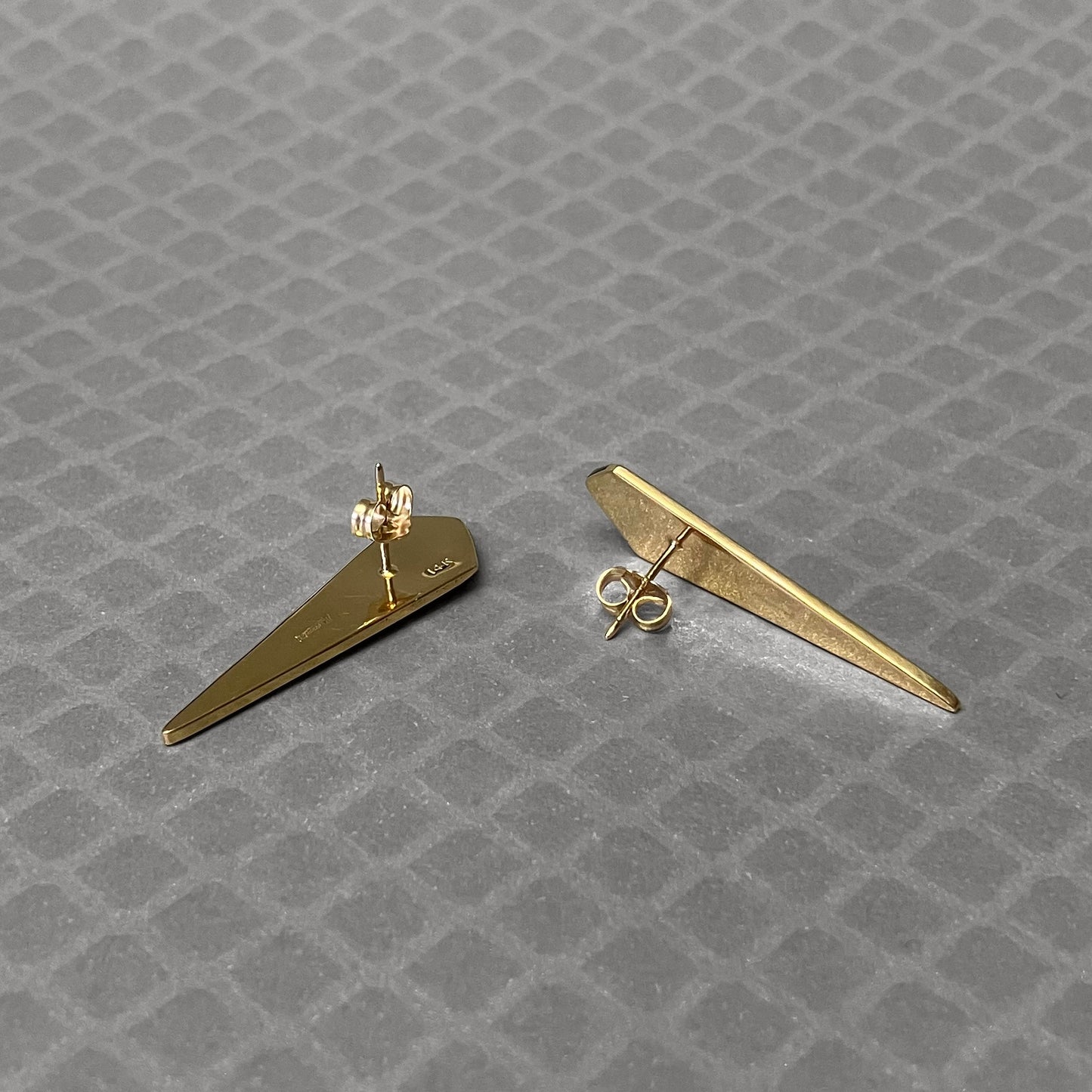Preowned Yellow Gold and Onyx Lee Marracini Earrings