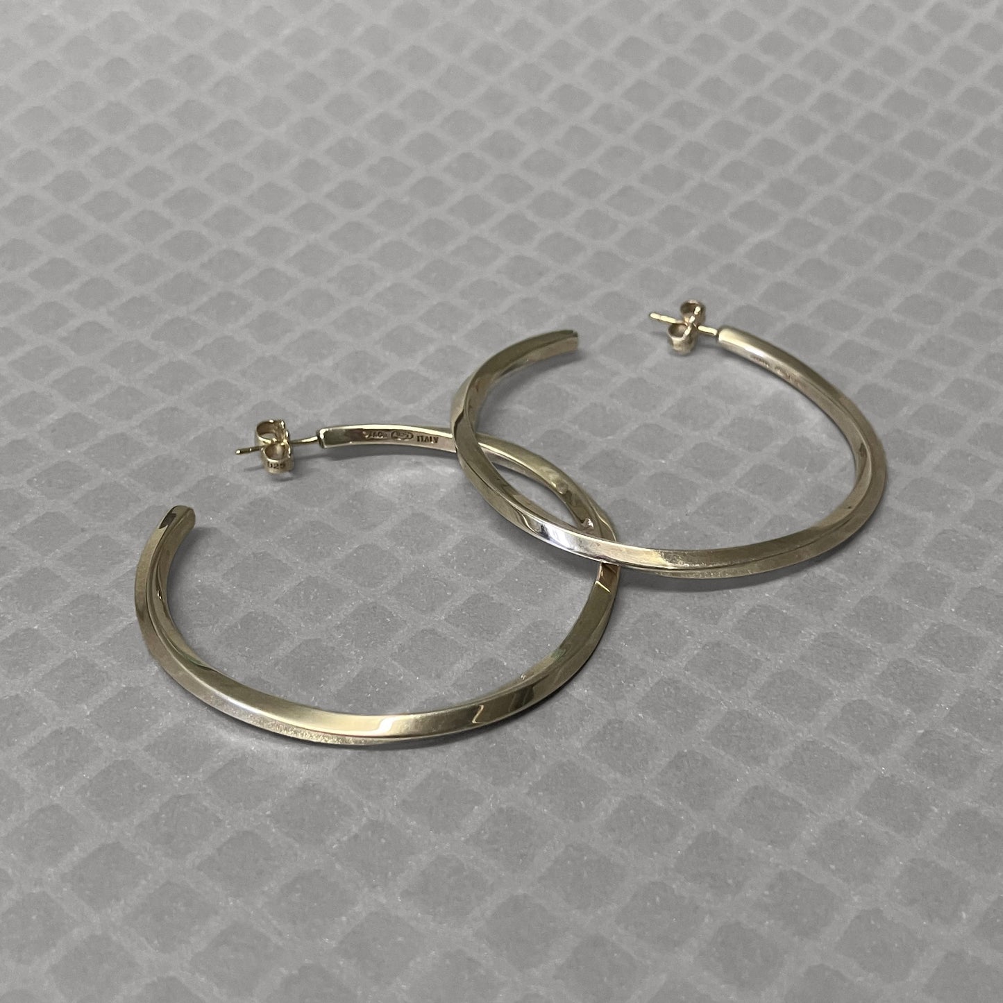 Preowned Sterling Silver Tiffany & Co. Twist Hoop Earrings