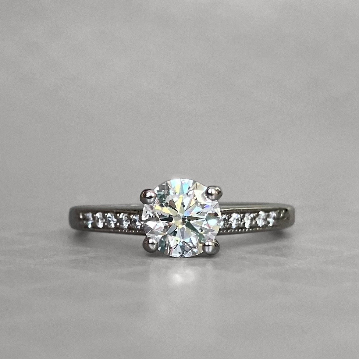 Preowned Platinum and Diamond Engagement Ring