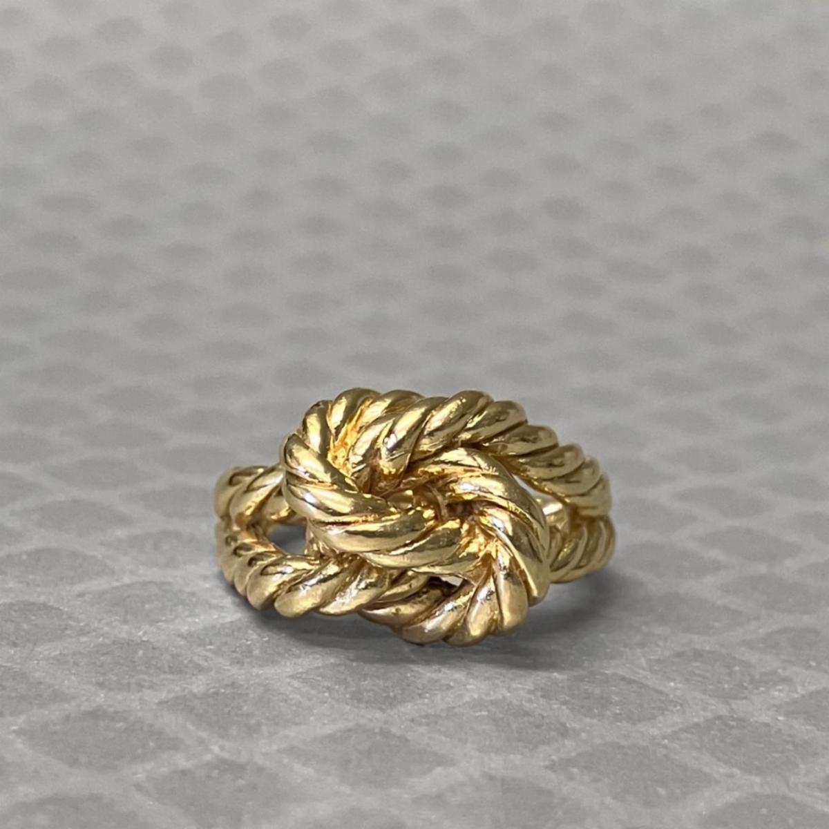 Preowned Yellow Gold Twist Knot Ring