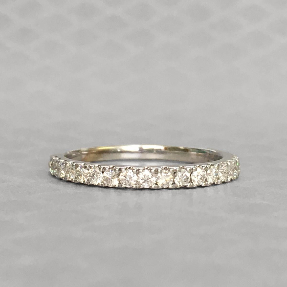 Preowned White Gold and Diamond Band