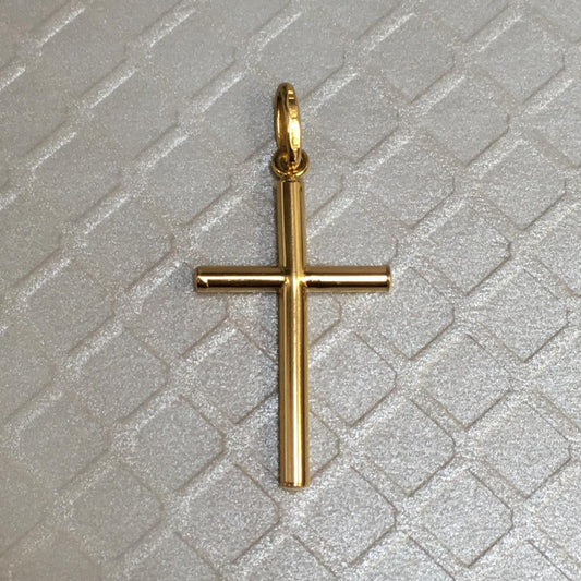 Preowned Yellow Gold Cross Pendant