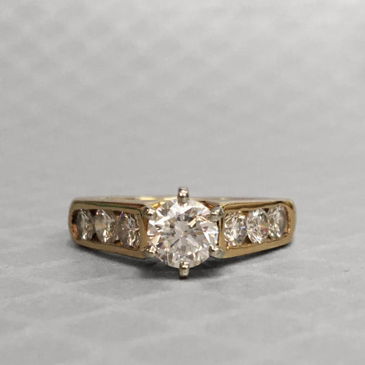 Preowned Yellow Gold and Diamond Ring