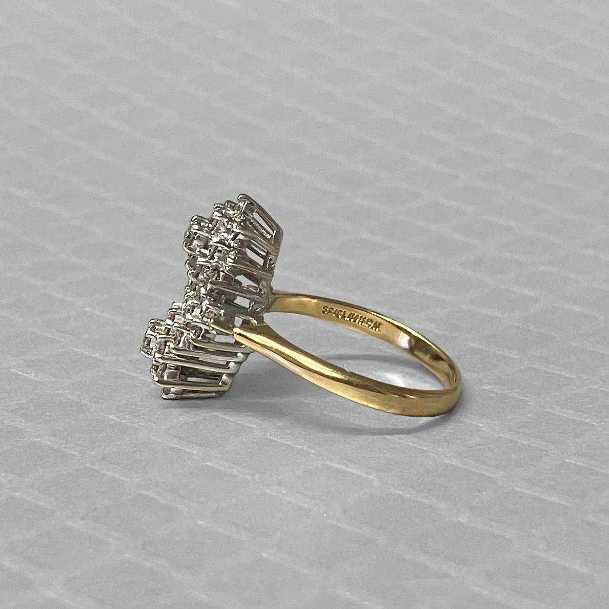 Preowned Yellow Gold and Diamond Cluster Ring