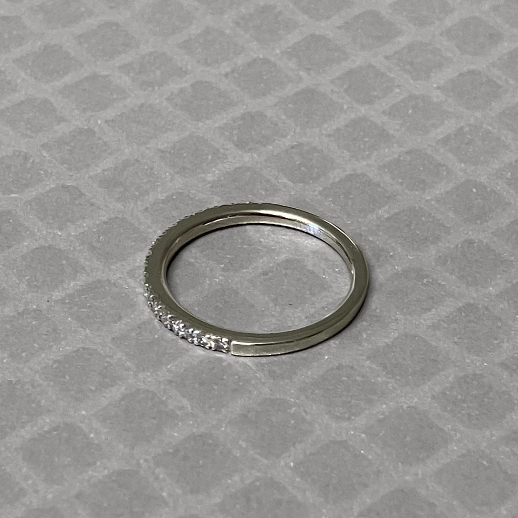 Preowned White Gold and Diamond Band