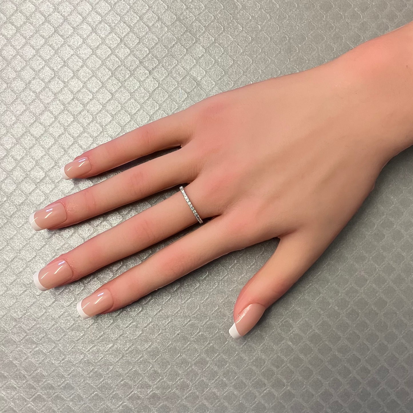 Preowned White Gold and Diamond Band