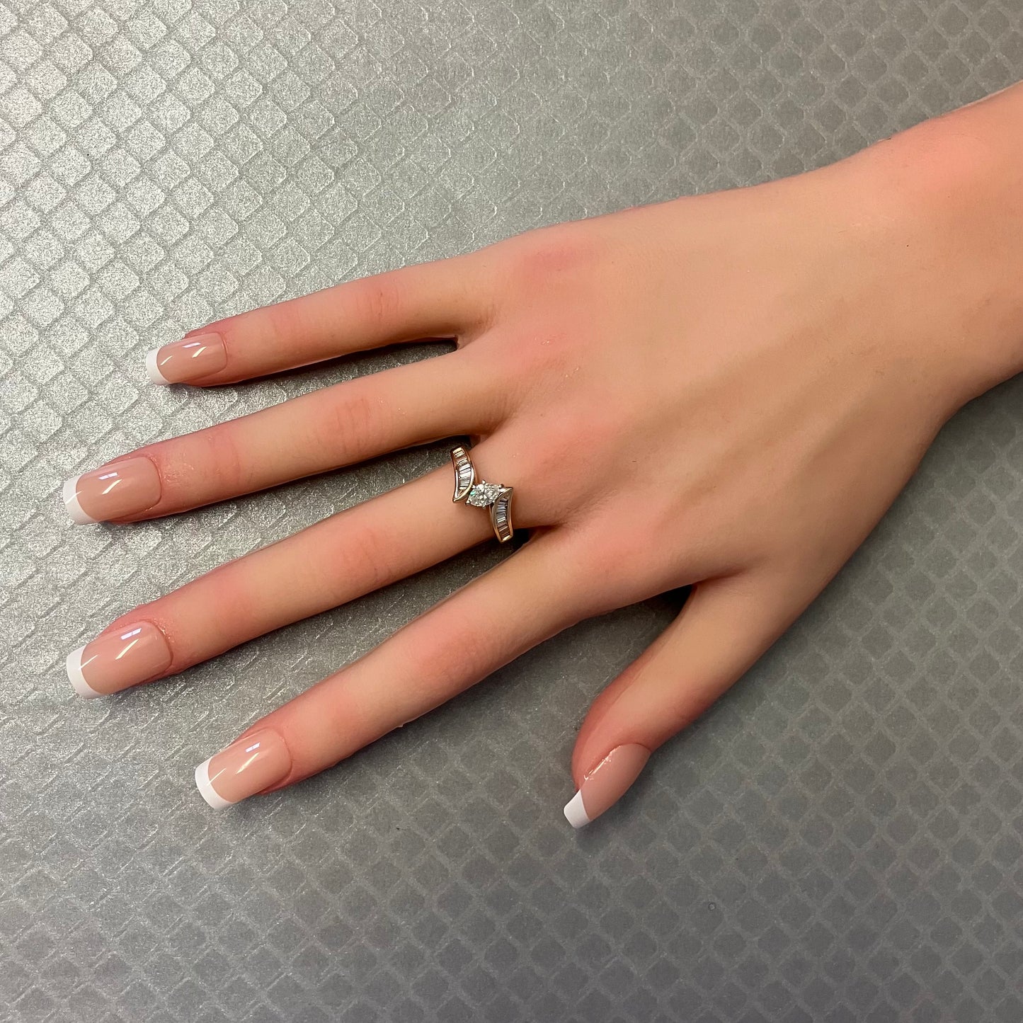 Preowned Yellow Gold Baguette and Marquise Diamond Ring