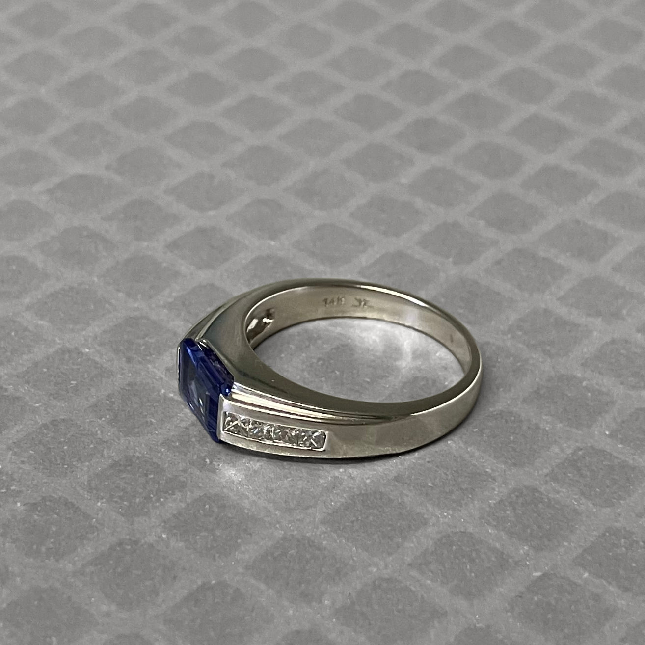 Preowned White Gold Tanzanite and Diamond Le Vian Ring