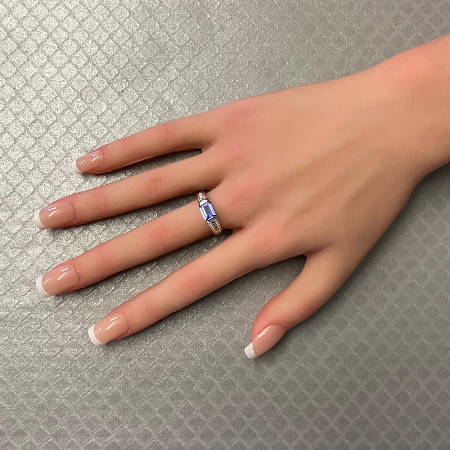 Preowned White Gold Tanzanite and Diamond Le Vian Ring