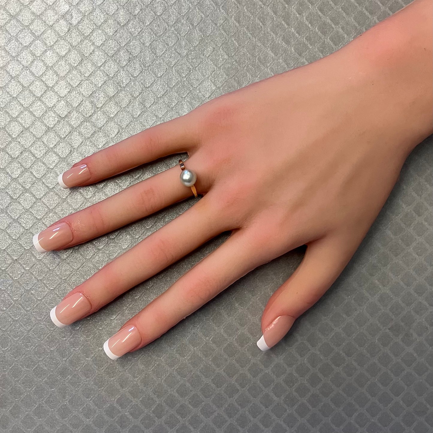 Preowned Yellow Gold and Baroque Cultured Pearl Ring