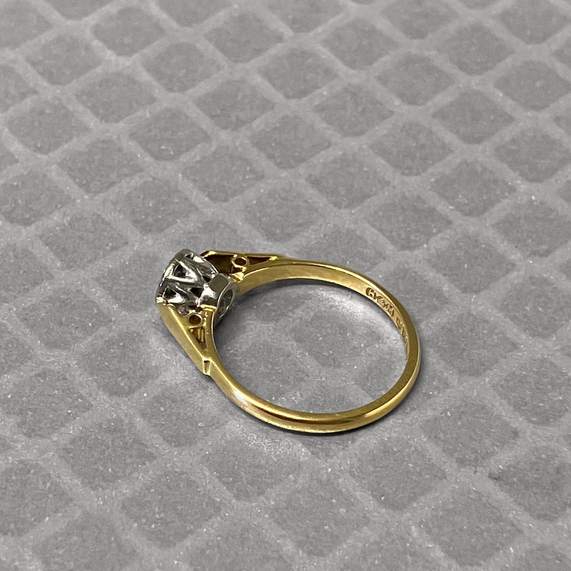 Preowned Platinum and Yellow Gold Diamond Ring