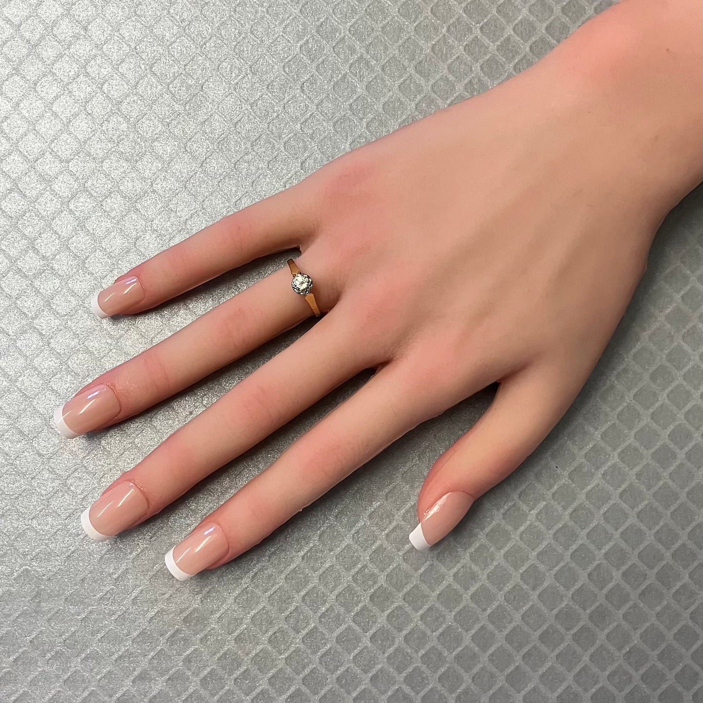 Preowned Platinum and Yellow Gold Diamond Ring