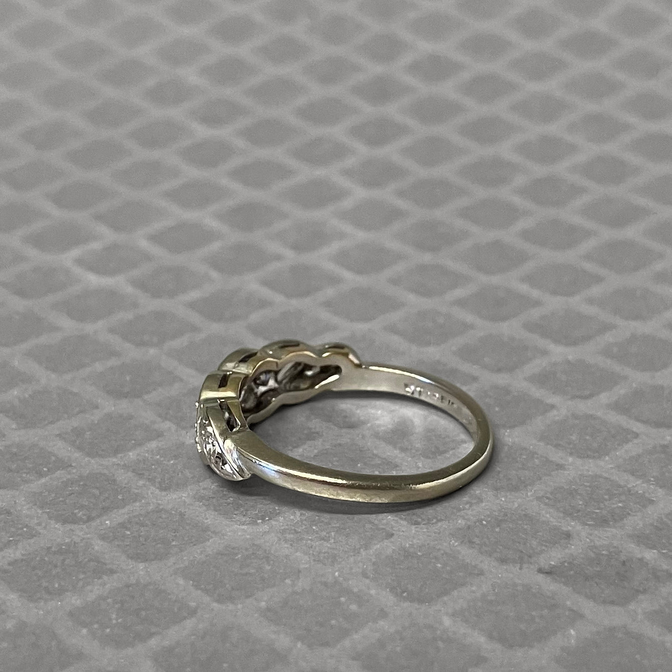 Preowned White Gold and Diamond Twist Ring