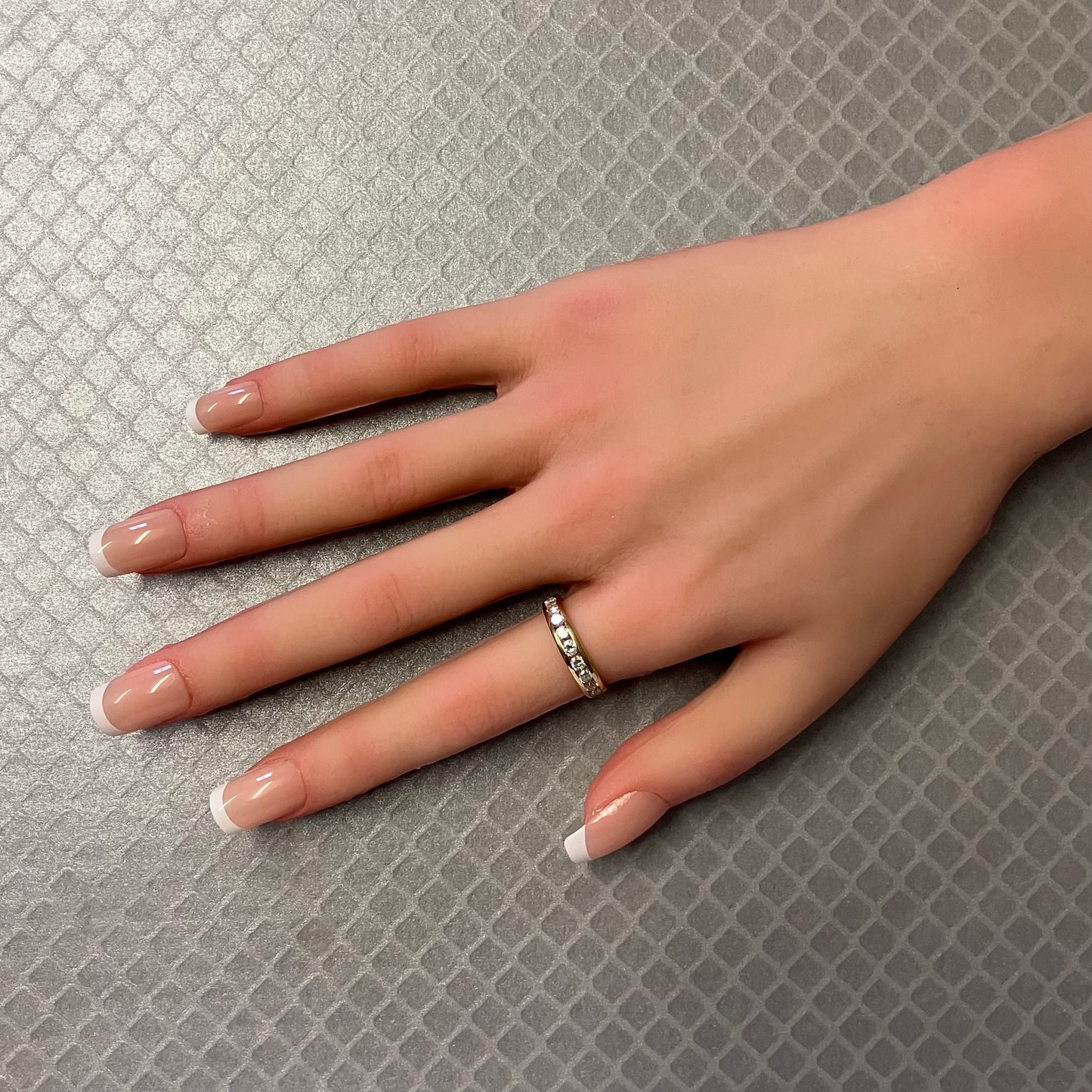 Preowned Yellow Gold and Channel Set Diamond Band
