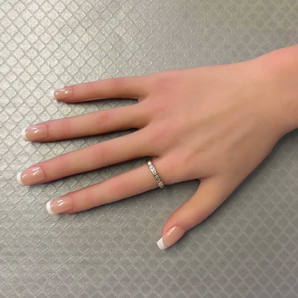Preowned Yellow Gold and Channel Set Diamond Band
