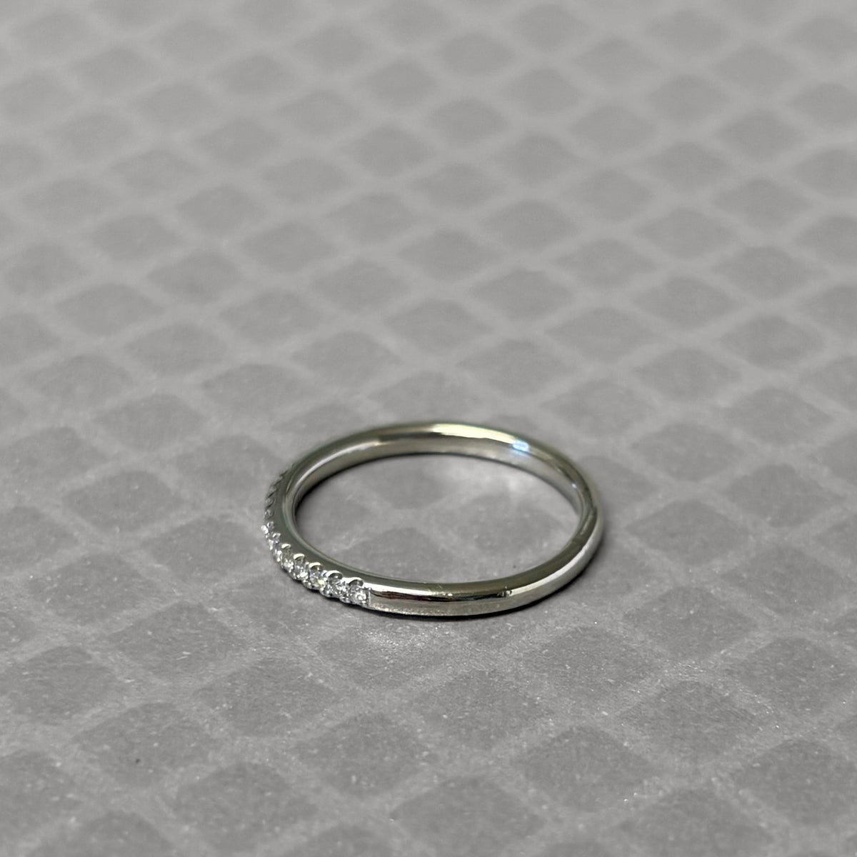Preowned Platinum and Diamond Band